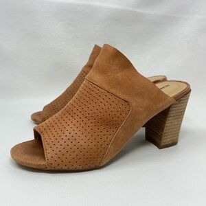 Adam Tucker Brown Leather Mylee Mules, Women’s Size 8